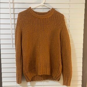 Charlotte Russe cable knit sweater, gold